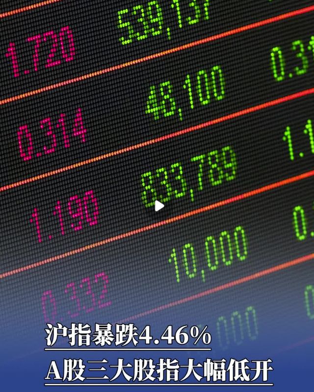 A股开盘大跌 近800股跌超9%，网友称“不用怕”低开必然高走
